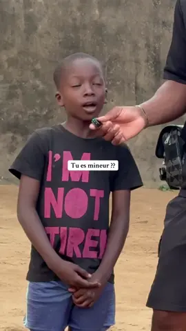 Tu es mineur ??