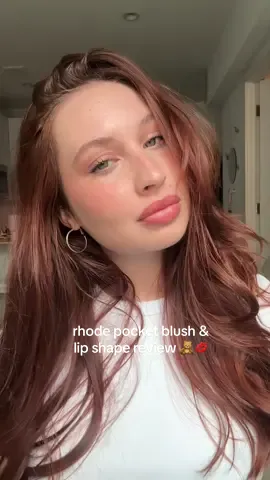Toasted teddy & lunge 🤍💋🧸 @rhode skin #rhodeskin #rhodepocketblush #makeupreview #rhodelipshape 