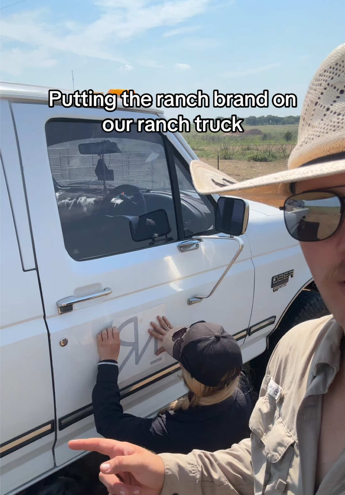 Putting our ranch brand on our ranch truck! #ranch #farm #ranching #cattle #cowboy 