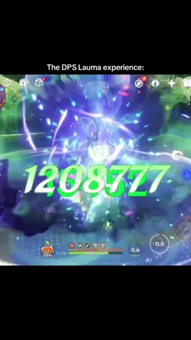 How is she hitting a million 😭 I’m using Neuv’s weapon on her too #GenshinImpact #lauma 