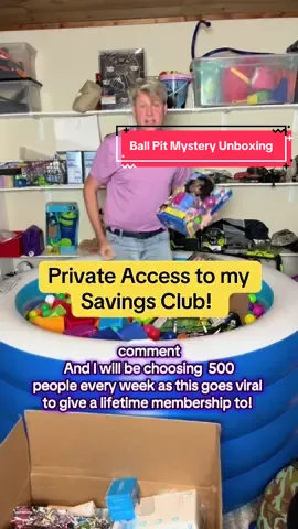 Replying to @user6719279206152 #answeringcomments #shoppinghacks #howto I am going to dive into balls to show you the brand name Products that I found on my exclusive member only website 🤯#mindblown you may think this is #unboxing it may be funny to see a grown man in a ball pit showing my fun Finds and discounts on Toys and more! 