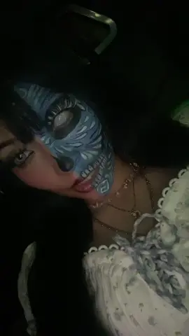 💀🩶|| #creativemakeup #catrina #sugarskull #chicana 