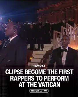 The Birds Don’t Sing 🕊️ Clipse have made history as the first rappers to perform at The Vatican 🖤 #pushat #malice #clipse #gracefortheworld #hiphop