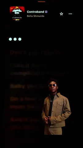 Contraband - Bella shmurda #contraband #bellashmurda #contrabandbellashmurda #lyricsvideo #applemusic 