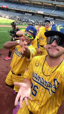 Playing at Yankee stadium, no big deal 🤷🏻‍♂️ #fyp #savannahbananas #yankees #newyork 