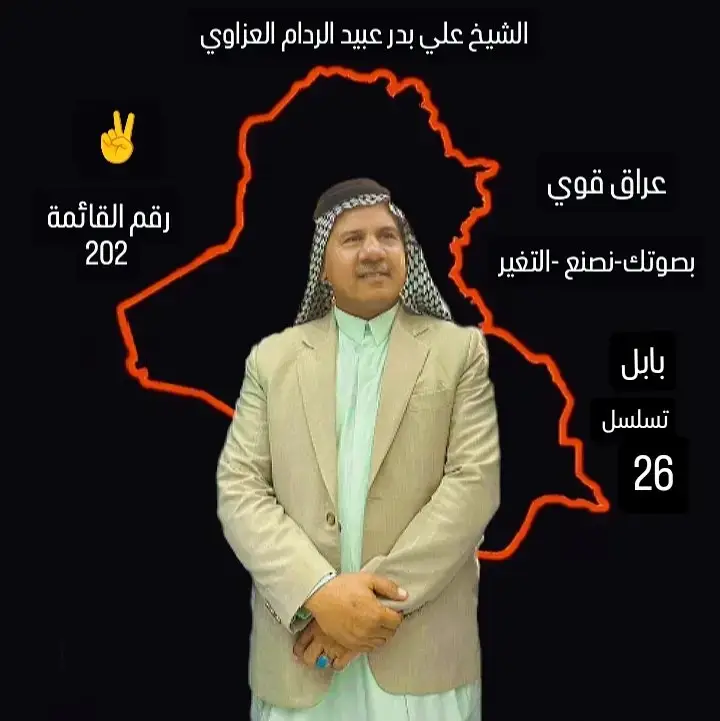 @اعلام الشيخ علي بدر عبيد الردام العزاوي 