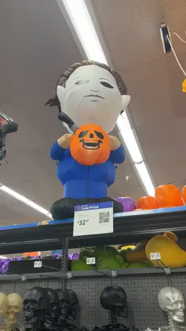 I giggled the rest of the time we were at the store. #halloween #ghostface #michaelmeyers #spookyseason #rollback