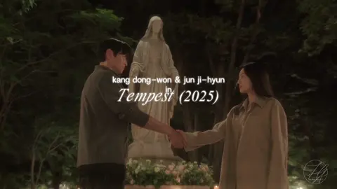 kang dong-won and jun ji-hyun as baek sanho and seo munju in tempest (2025) #tempest #kdramaedit #junjihyun #kangdongwon #fyp 