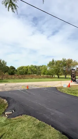 • Newly paved driveway for this beautiful farm  #anguianoscs #paving #asphalt #wisconsin #farm 