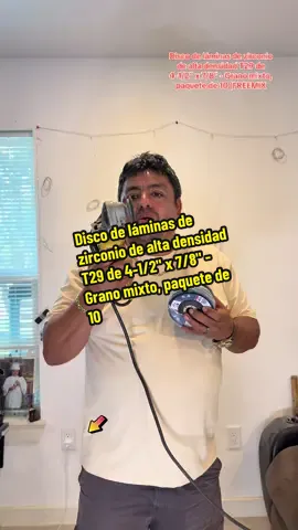 #Discodeláminas #zirconio #paquetede10 #FREEMIX #BenchmarkAbrasives Disco de láminas de zirconio de alta densidad T29 de 4-1/2