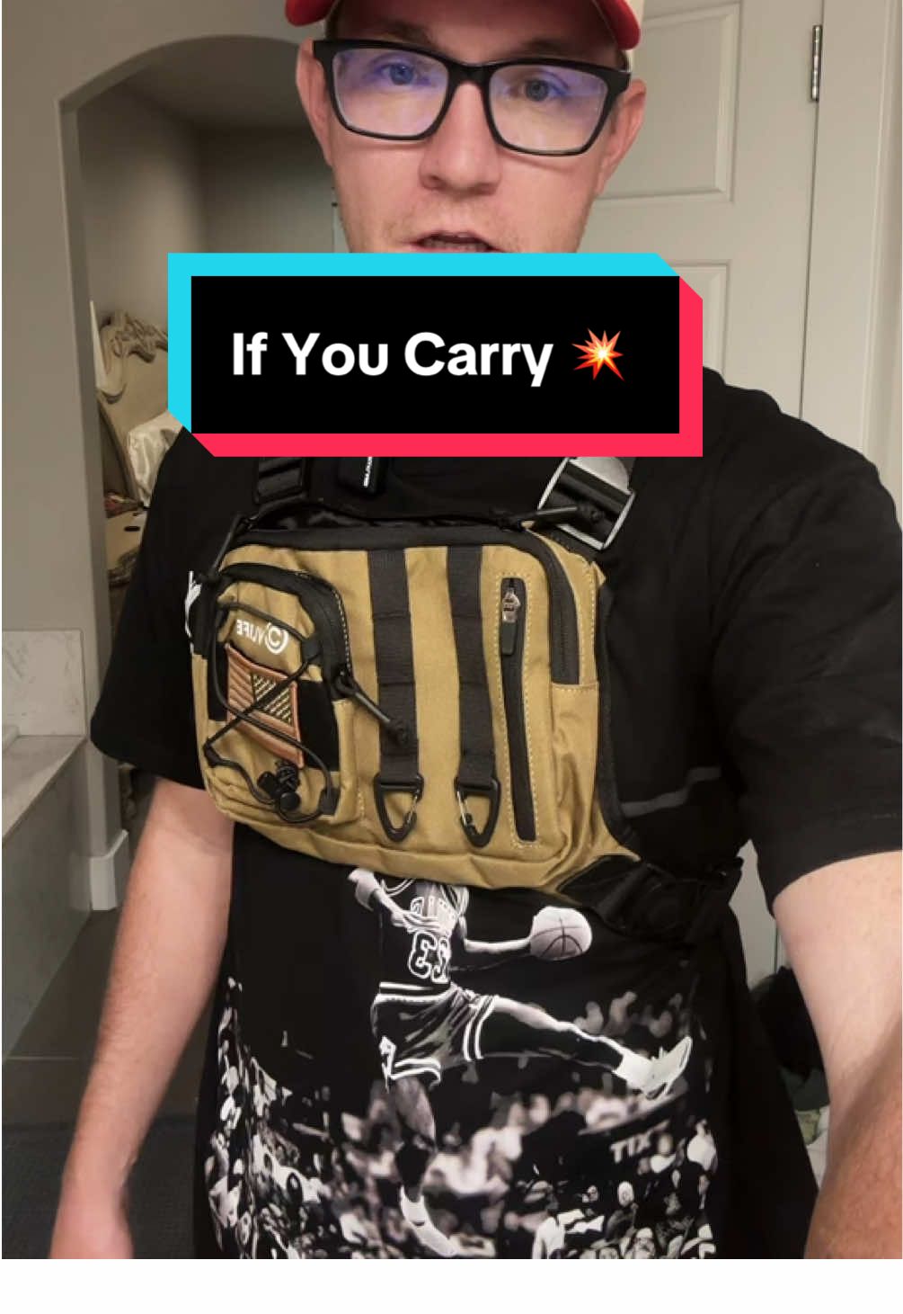 This little chest pouch is great for hunting or hiking. Always good to have a little hand pew for just in case. It’s also works for runners to keep all your things easily accessible.  #Hunt #Hunting #Running #Runner  #pewpew 