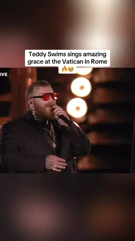 teddy swims sings at the voices of fire at the vatican in rome#phrallewilliams #teddyswims #vatican #fy