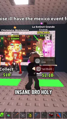 I got the new La extinct grande in steal a brainrot! #fyp #stealabrainrot #roblox #viral 