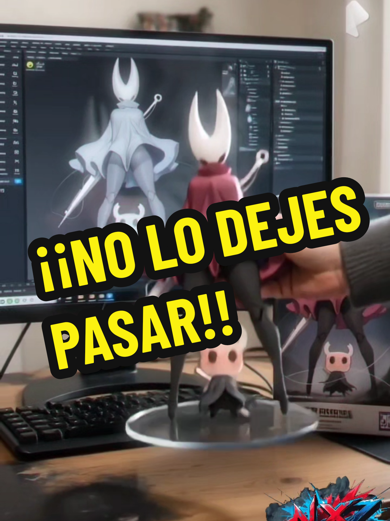 ⚔️ Hollow Knight: El Caballero vs Hornet | Momento Épico 🦋🔥#HollowKnight #Hornet #Silksong #IndieGames