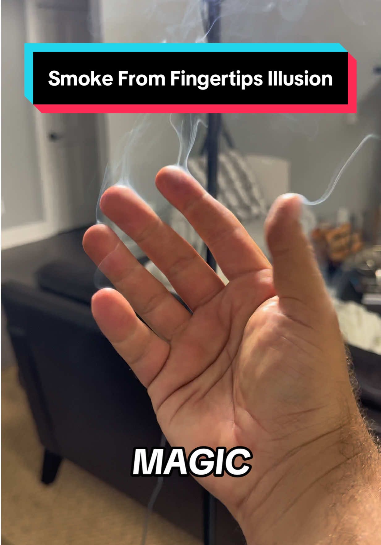 Become a wizard with this Halloween smoke magic trick #sorcerer #magic #illusion #spookyseason 