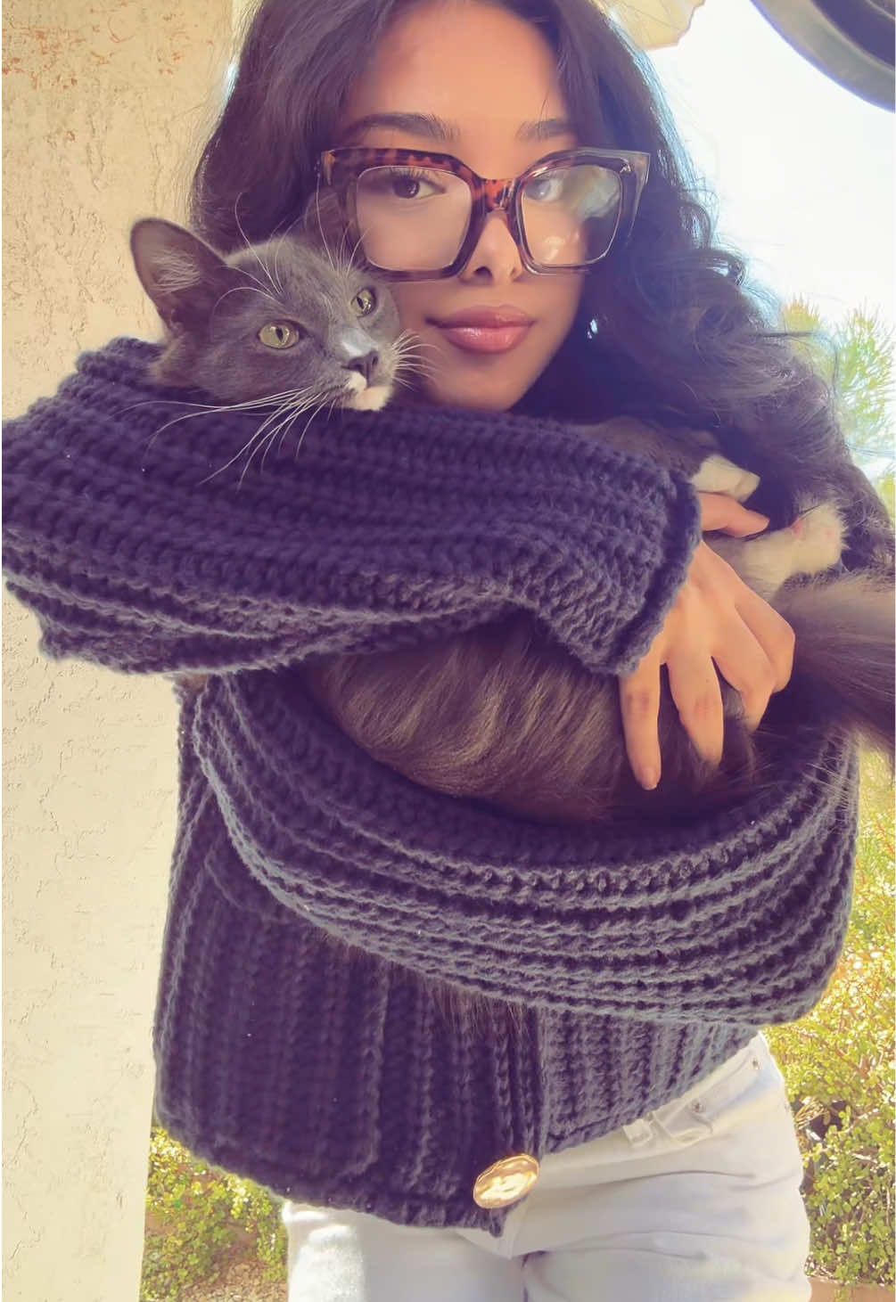 she loves going outside just to look around 
