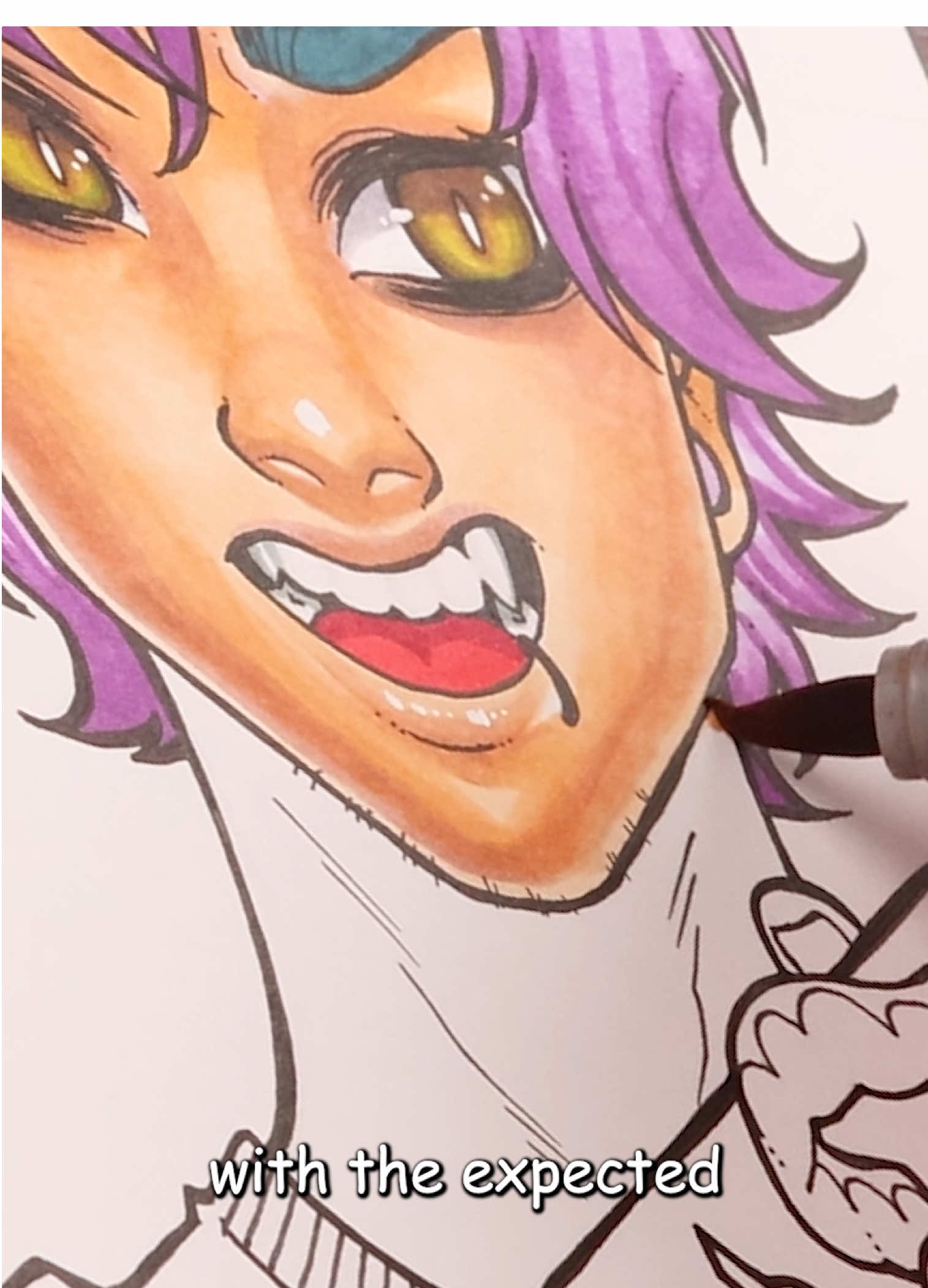 Drawing Jax as a Human from The Amazing Digital Circus #drawing #markers #tadc #jax