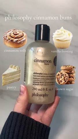if you haven’t tried philosophy’s cinnamon body wash now’s the time!! #cinnamonbuns #philosophy #bodycare #bodywash #fyp 