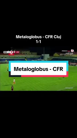 CFR Cluj si Metaloglobus remizeaza intr-un 1-1 din 2 penalty-uri. #fotbal #fotbalromania #superligaromaniei #liga1romania #cfrcluj 