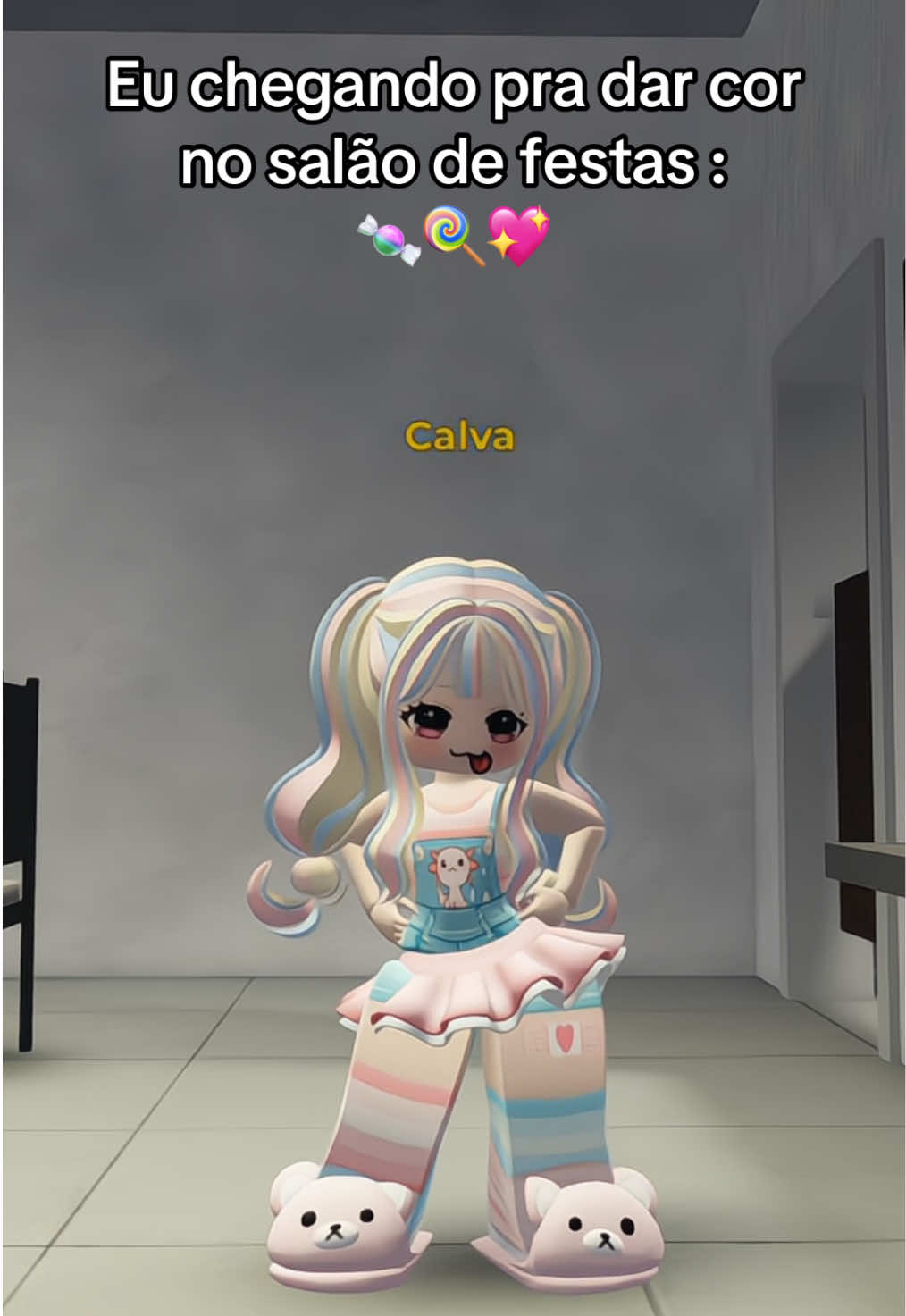 Toda cute cute no salon de Fiestas  #salondefiestasroblox💃🏻💃🏻 #roblox #robloxfyp #salaodefestasroblox #robloxgames 