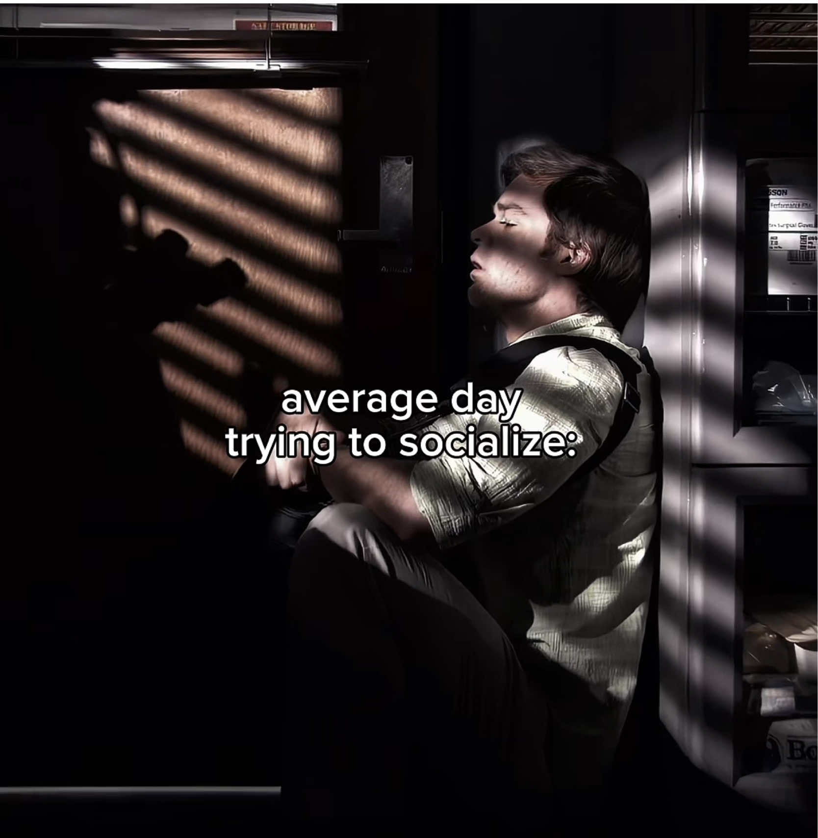 too socially awkward to socialize #fyp #dexter #xyzcba #dextermorgan #real 