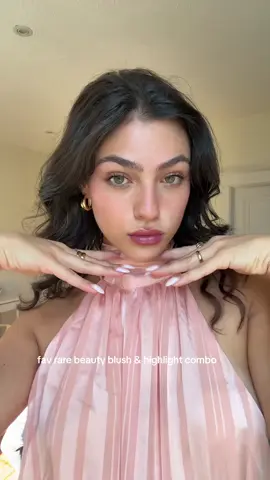 @Rare Beauty encourage & mesmerize 🤍 #rarebeauty #rarebeautyblush #blush #highlight #grwm 