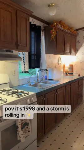Loving this weather ✨⛈️ #90s #90sthrowback #nostalgia #singlewide #cozy