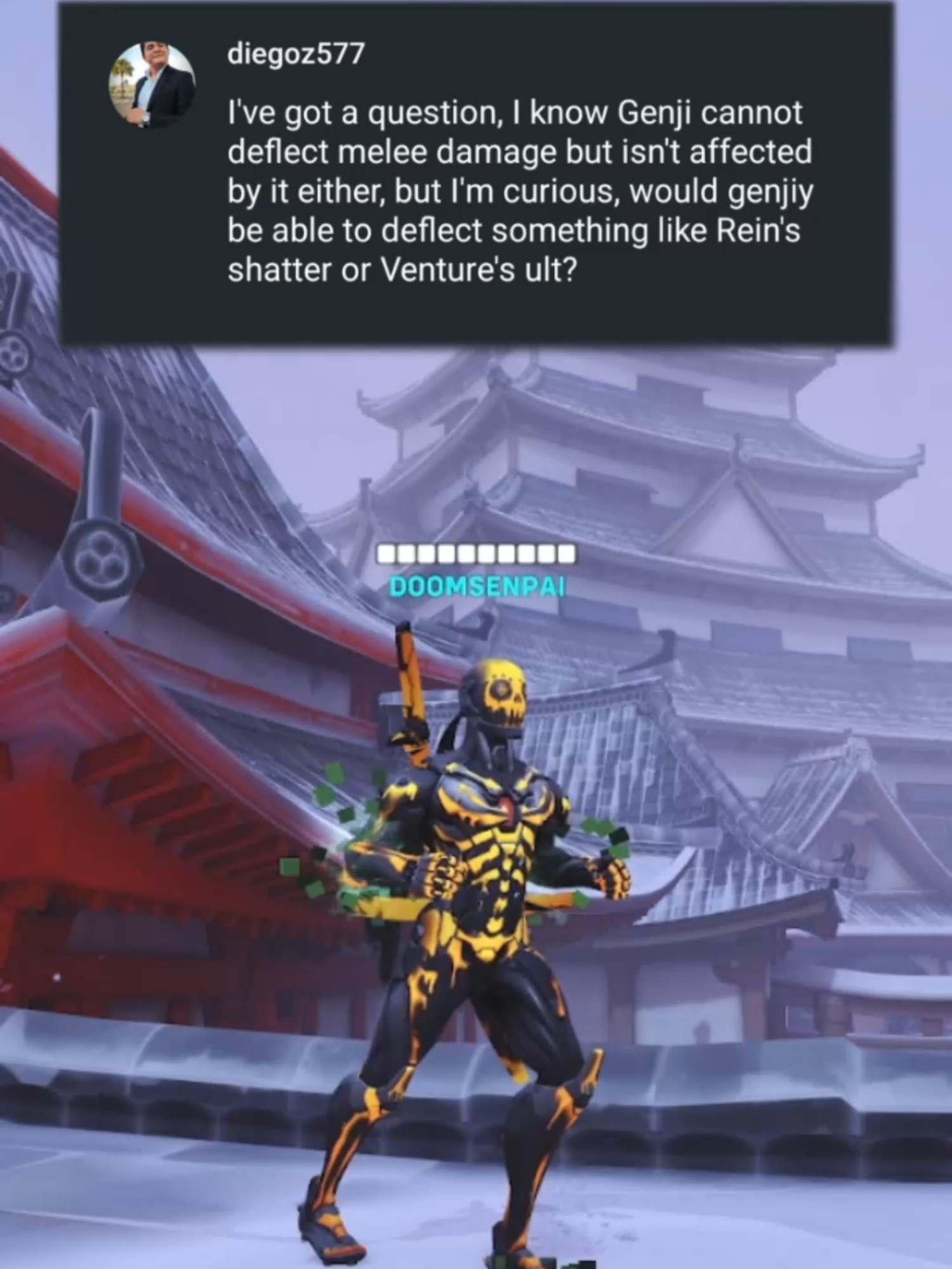 Responding to Questions: How does Deflect work for Ground Ults ​  ⁨@diegoz570 ⁩   Genji isn't a GROUNDED hero...  XD #mythbusting #genji #reinult #deflects #replyfanscomment  ft.  ⁨@doomthesenpai⁩   ⁨@dangerjt57 ⁩  @dp_kaquely    Edited and scripted by  MakeItWierdStudio ~}:-P