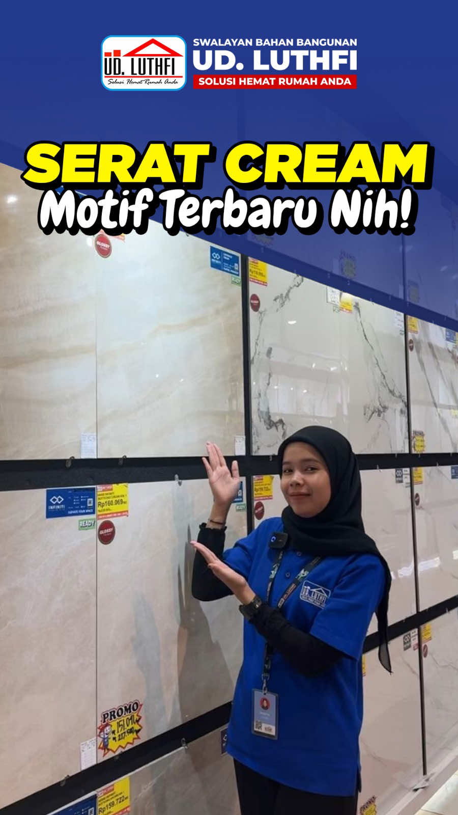 Membalas @Yadi Cahya Granit cream motif tipis yang kalem banget buat di ruangan nih cocok untuk rumah kalian. Untuk order bisa hubungi 08122633332 atau klik link di bio profil  #granitviral  #granitcream  #granite  #udluthfi  #udluthfijepara 