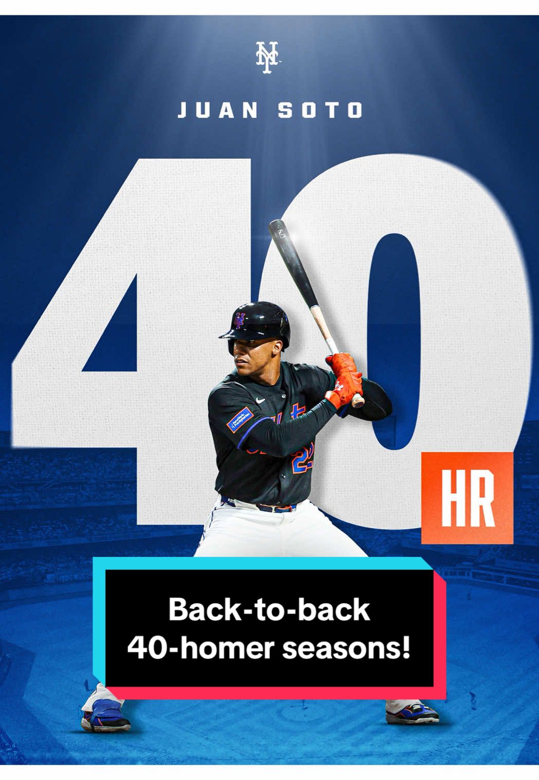 JUAN SOTO DESTROYS HOME RUN NO. 40 😳 #mets #juansoto #baseball #homerun 