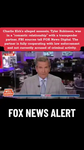 JUST IN:📮 Charlie Kirk’s alleged assassin, Tyler Robinson, was in a “romantic relationship” with a transgender partner, FBI sources tell FOX News Digital. The partner is fully cooperating with law enforcement and not currently accused of criminal activity.!! @bigwizexpress