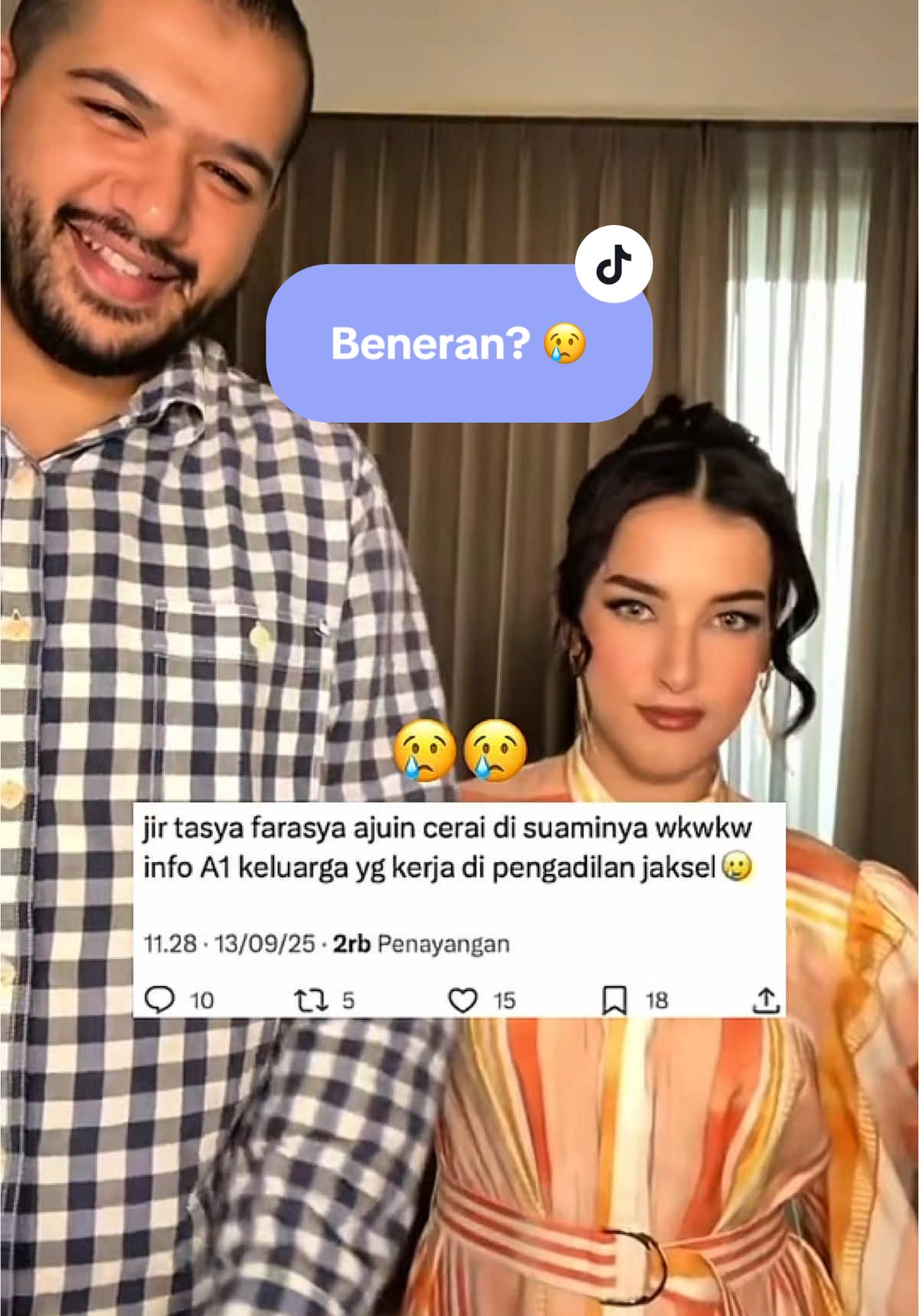 ini beneran apa cuma gosip doang guys?  😢 #tasyafarasya #tasyafarasyacerai 