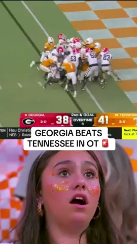 TENNESSEE WHAT HAPPENED????? 😭 #CollegeFootball #georgia #tennessee #cfb #gamewinner (via @ESPN)