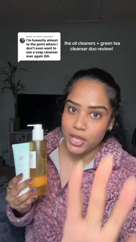 Replying to @Asia literally my favvvv skincare duo to clean my face with! The oil cleanser just gets everything OFF! 😮‍💨🤌🏽 #kskincare #beautyofjoseon #skincare #tiktokshoprestock #musthaves 