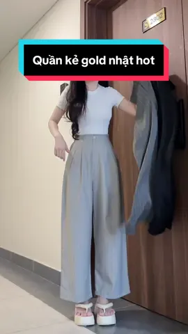 Quần kẻ gold nhật hott #N #phanhriviuuu #xuhuong #outfitideas #reviewquanao 