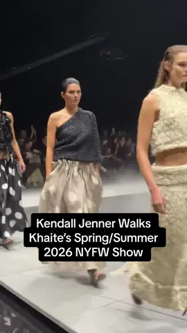 K as in #Khaite—and #Kendall. #KendallJenner walked @khaite_ny’s spring/summer 2026 #NYFW runway show in a look that proves the polka-dot trend is far from over. 