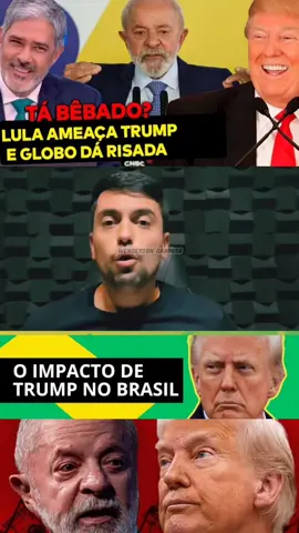 Lula ameaça Trump e a Globo dá risada #lula #trump #globo #haddad 