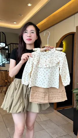 Set hoa nhí xinh yêu, vintage cực kì nha các mom #thoitrangtreem #memykytinh #onniki #bobegai #quanaotreem 