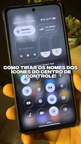 Como tirar os nomes dos ícones do centro de controle Xiaomi  #xiaomi #celular #dicasxiaomi 
