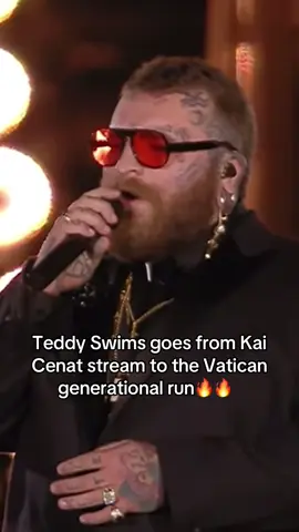 Teddy Swims goes from Kai Cenat stream to the Vatican generational run🔥🔥  #teddyswims #fyp #voicesoffire #country