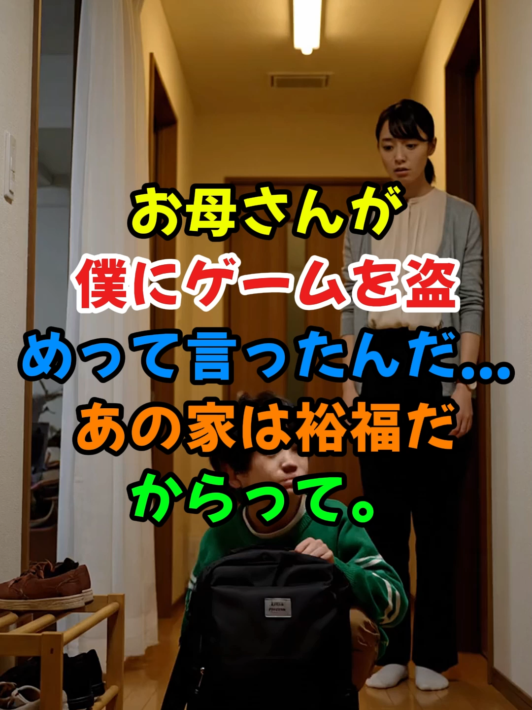 ai「お母さんが僕にゲームを盗めって言ったんだ...あの家は裕福だからって。」#人生 #shorts #2ch #2ch面白いスレ