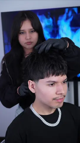 Mullet con bastante flow 🤩 @Brigitte #mullet #texturizado #taperfade #alisado #barberiasperu 