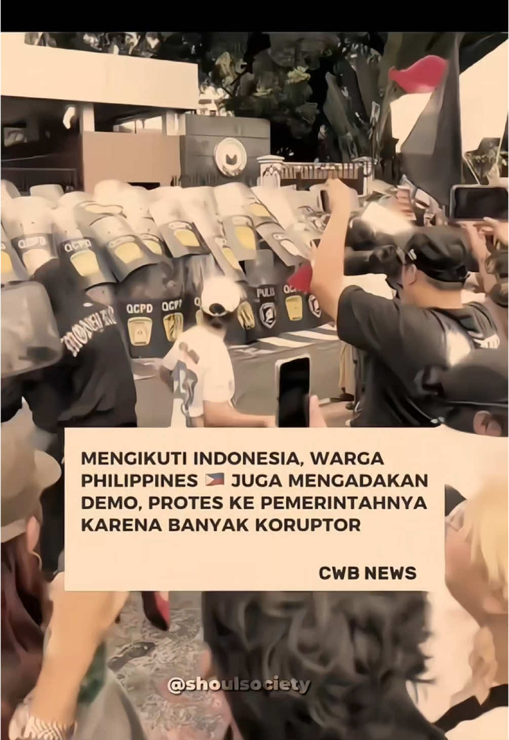 dunia sibuk demo awal mula karna indonesia #phipilippines #filipina #demo #viral #philippinestiktok #margakagenou #onepieceflag 