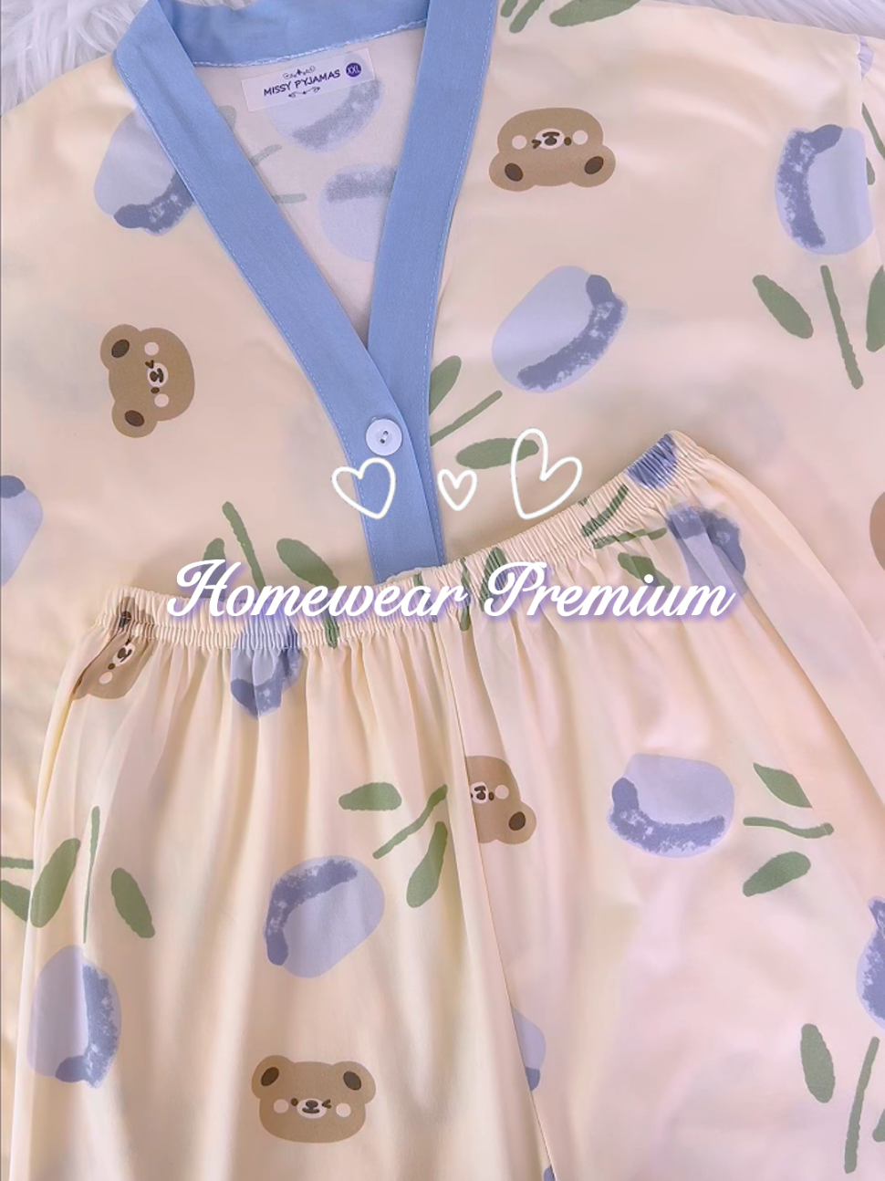 New drop! Lengan pendek version 🥰❤️ #homewearpremium #womensleepwear #bajutidurperempuan #cottonpyjamas #yth_eu 