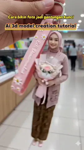 cara bikin foto jadi gantungan kunci Tutorial edit mainan kunci pakai foto kita sendiri edit foto miniatur tutorial Keychain 3d model ai 3d model creation tutorial google gemini ai figure model tutorial #3dmodel #aifigure #capcutforus #capcut #capcutpioneer 