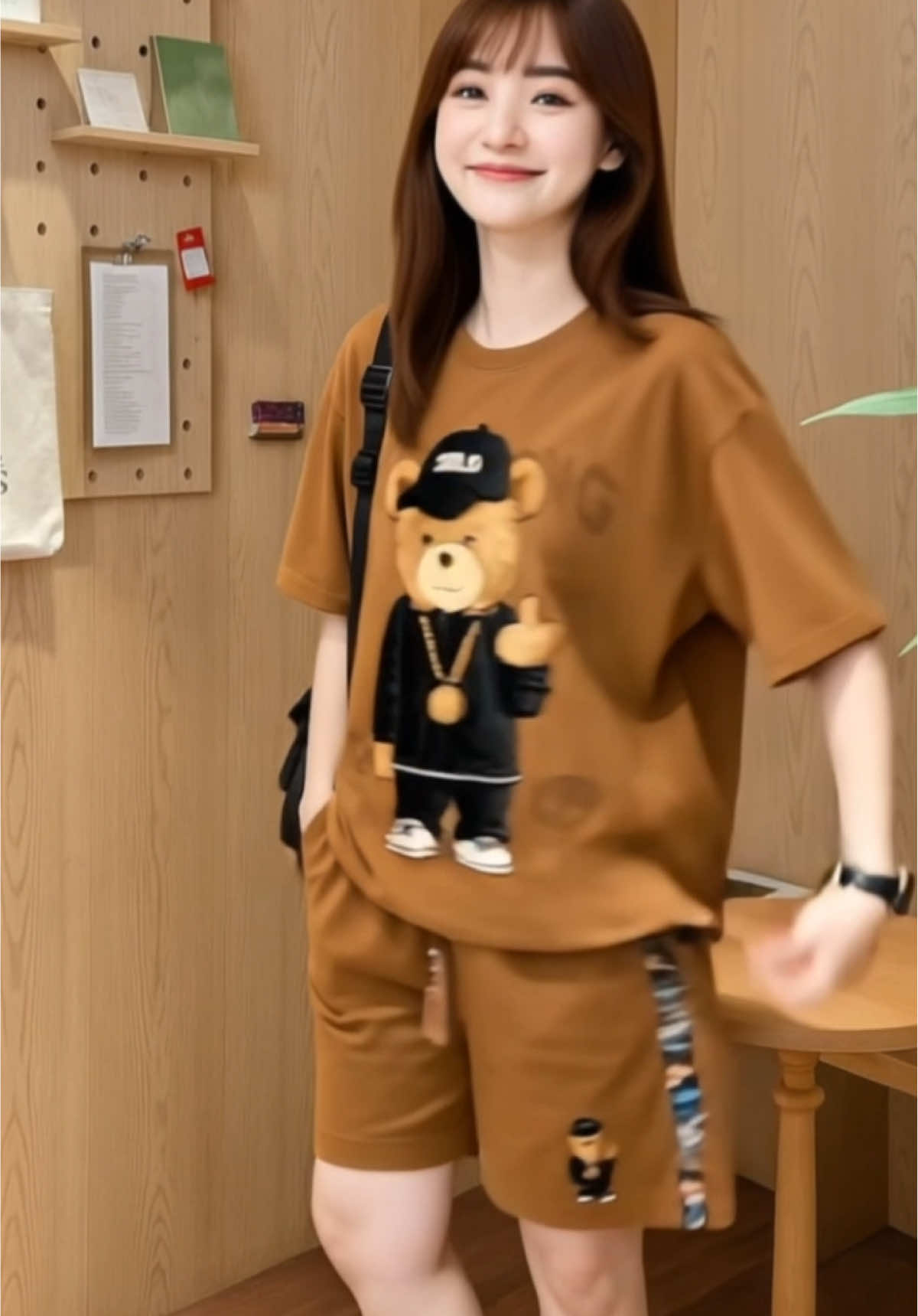 ชุดเซตสีน้ำตาล #ชุดเซต #เสื้อผ้าแนวสตรีท #เสื้อผ้าโอเวอร์ไซส์ #เสื้อผ้าไซส์ใหญ่ #ชุดเซต2ชิ้น  @tantawan🌻 