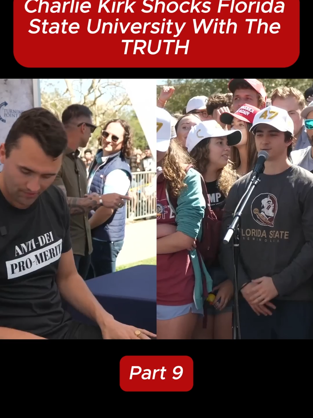 Charlie Kirk Shocks Florida State University With The TRUTH - (Part 9) #CharlieKirk #Shocks #Florida #State #University #TRUTH #american #america