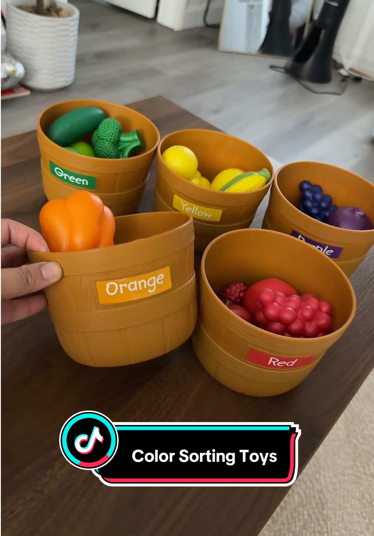 Color Sorting toy for toddlers #colorsortingtoy #toyfortoddlers #learningtoys #learningactivities #giftideasforkids 