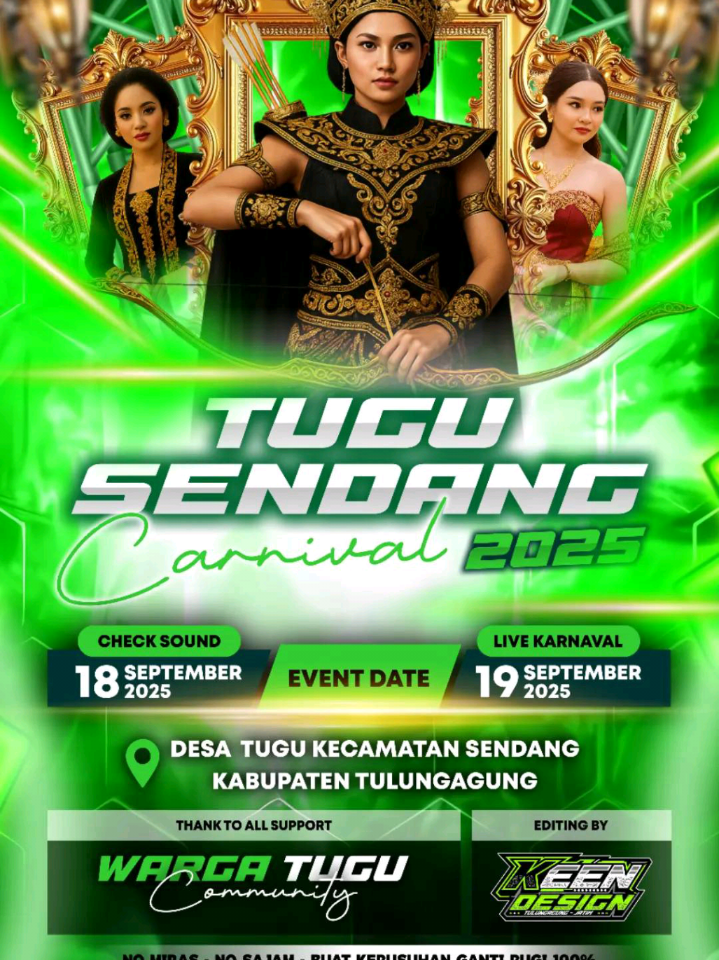 tugu sendang due gawe bolo 🔥🥳 🗓️cek sound tgl 18 karnaval tgl 19 September  📍tugu sendang Tulungagung  di simpen tgl e Ben Ndak kliwatan bolo 📢📢📢🔥 #tulungagung  #karnavalsoundsystem  #sendang 