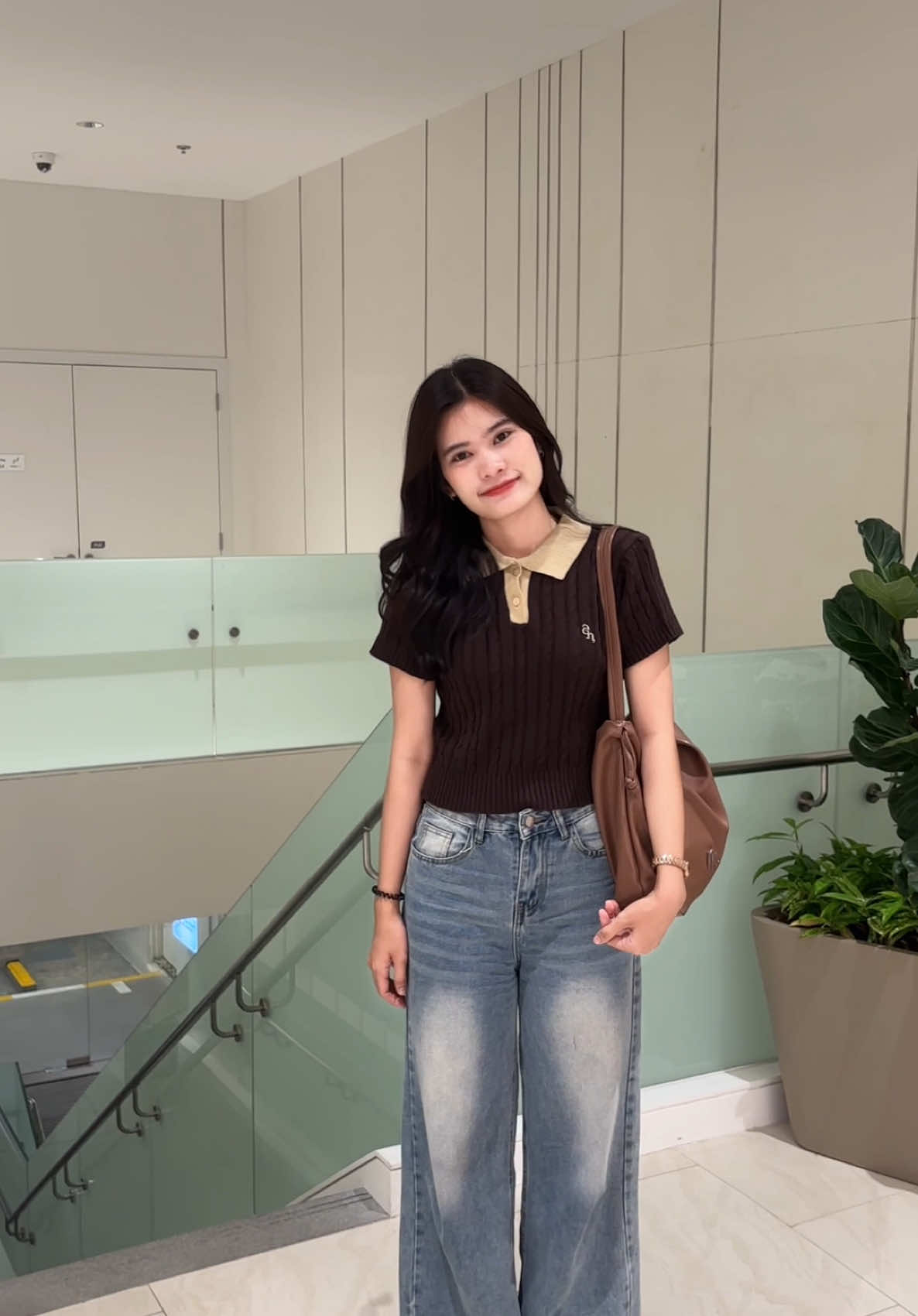 เสื้อครอปไหมพรม 🤎🤍 #เสื้อครอป #เสื้อครอปน่ารักๆ #เสื้อครอปโปโล #เสื้อครอปไหมพรม 